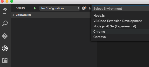 Visual Studio Code - Debug Tab
